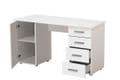 Libro Matt White Desk with 4 Drawers: Modern, Functional, and Elegant Home Office Furniture - UK Luxury Furniture